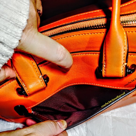 NWOT - RARE COACH MANDARIN SWAGGER 27 IN GLOVETANNED LEATHER (F12111) - Picture 6 of 8